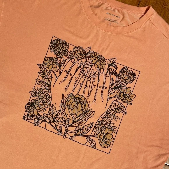Anthropologie x Real Fun Graphic Muscle Tee Size M - Picture 4 of 16